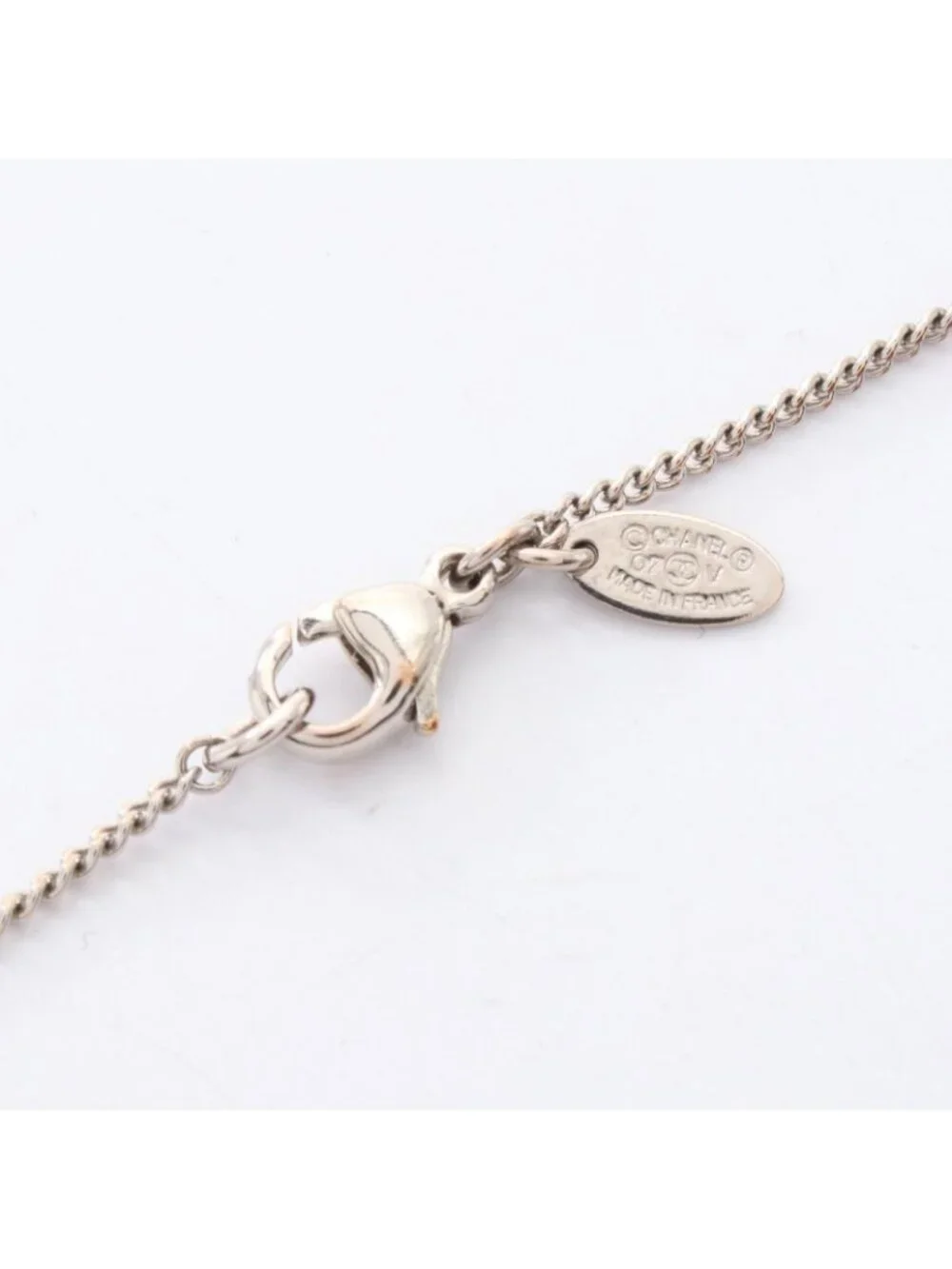 Chanel Necklace CC Logo 07 Beige